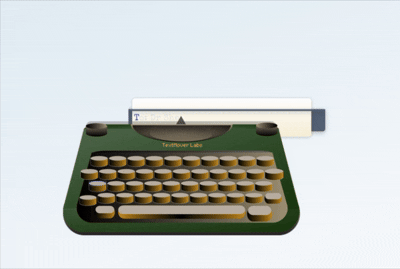 Typewriter animation